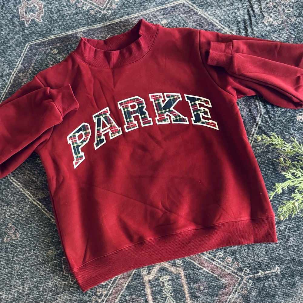 Parke Women's Red Plaid Mockneck - Picture 3 of 7